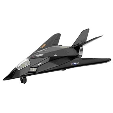 Imagem de Playmaker Toys - United States Air Force F-117 Nighthawk Stealth Strike Fighter Jet 8 Inch Pullback Action Die Cast Metal Model Toy Plane