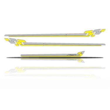 Imagem de Kit Fiat Punto Adesivo Faixa Lateral e Mala - Cromo Sign