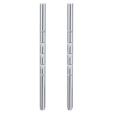 Imagem de Beatifufu 2 peças de haste de encosto de cabeça para assento de carro haste reta para encosto de cabeça de assento de carro haste de apoio de cabeça para assento de carro haste de encosto de cabeça