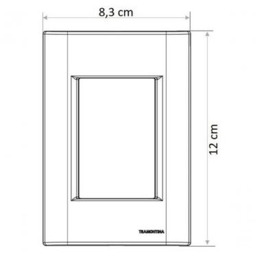 Imagem de Conjunto 4x2 1 Interruptor Simples 10 A 250 V 1 Tomada 2p+t 10 A 250 V Tramontina Giz