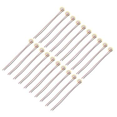 Imagem de uxcell 20 discos piezoelétricos 10 mm acústico captador transdutor microfones trigger buzzer bateria guitarra