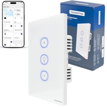 Imagem de Tramontina Dimmer Inteligente​ Smart Touch WIFI Branco​ Compatível com Alexa​ - Onne
