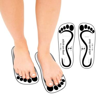 Imagem de STICKONFEET Economia 200 Pares (400 Pés) Protetor De Sola Descartável Preto Para Pés Em Spray Bronzeador Sem Sol