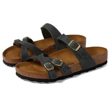 Imagem de Birkenstock Sandália feminina Franca Oiled Leather, Tomilho, 5-5.5