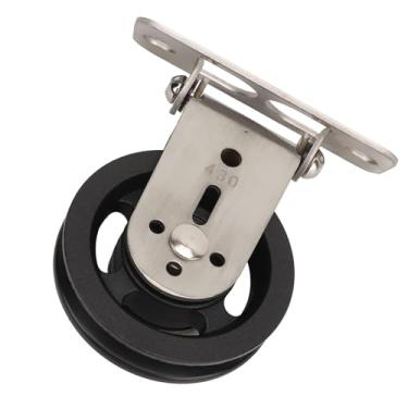 Imagem de RiToEasysports Roda de Polia de Cabo de 90 Mm para de Polia de Ginástica DIY, Suportes de Metal Com Resultados Abrangentes de Treino, Rolamentos Silenciosos e Ranhuras Suaves para Função de 360