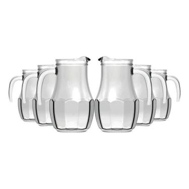 Imagem de Conjunto 6 Jarra de Suco de Vidro Tango 750ML Agua Nadir - Nadir Figue