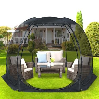 Imagem de Alvantor Tenda de tela pop-up casa quarto acampamento instantâneo ao ar livre dossel abrigo solar gazebo para pátio, quintal e deck, barraca de privacidade (2-10 pessoas, 20 x 2,5 m x 2,5 m x 3,5 m)