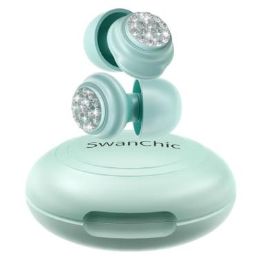 Imagem de SwanChic Tampões de ouvido para cancelamento de ruído do sono, tampões de ouvido de silicone reutilizáveis de 45 dB com 10 pontas, protetores de ouvido macios de proteção auditiva para dormir, ronco