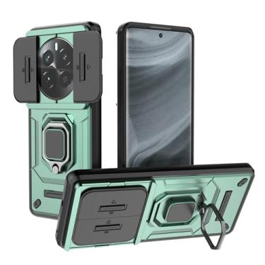 Imagem de SORAKA Capa para realme 12 Pro 5G com suporte para anel e tampa deslizante para câmera Capa realme 12 Pro Plus 5G com placa de metal para suporte magnético para carro Capa de camada dupla em PC e TPU
