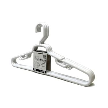 Imagem de Cabides de plástico resistente de 48 cm – conjunto de 3 ganchos tubulares largos com ganchos de acessórios