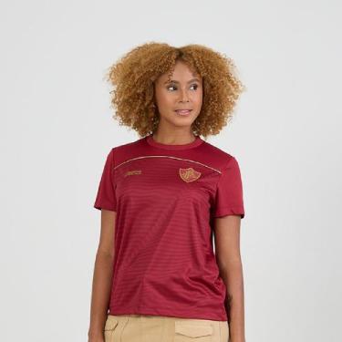 Imagem de Camisa Fluminense Baby Look Fulgor - Feminino - Braziline, M, Vermelho