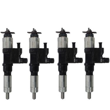 Imagem de HATRYIDA Injetor Common Rail 8973297033 4PCS para Hitachi ZX200-3-HCMC ZX200-3F ZX210-3-AMS ZX210-3-HCME ZX210H-3 ZX210H-3-HCMC ZX210H-3F ZX210K-3 ZX210K-3 ZX210H-3 0K-3-H Escavadeira CMC ZX210L-3