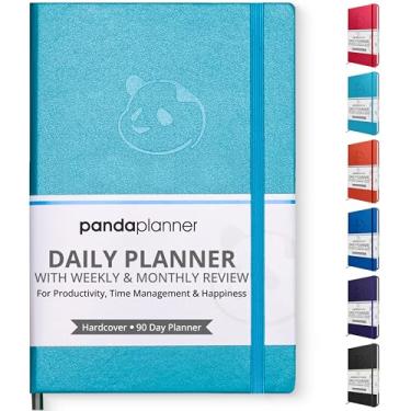 Imagem de Panda Planner - Agenda Ciano Diário 2023, Calendário e Diário de Gratidão para Aumentar a Produtividade, Gestão do Tempo e Felicidade - Capa Dura, Dia Sem Data - Agenda Trimestre de Ano - Garantido