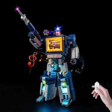 Imagem de Nitemode LED Light Kit Compatible with Lego Transformers: Soundwave 10358, Upgraded with Original Movie Soundtrack Lighting Accessories,No Model(Sound Version)