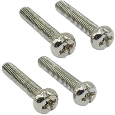 Imagem de 4 Parafuso Niquelado Captador HUMBUCKER guitarra 3X16mm MXP