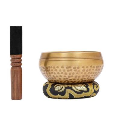 Imagem de Conjunto Singing Bowl Himalayan Healing Third Eye de 10 cm com almofad