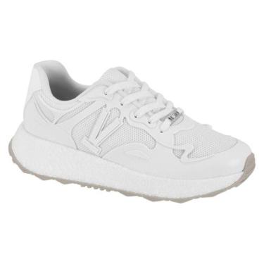 Imagem de Tênis Vizzano Casual Feminino Leve e Confortável, Branco, 36
