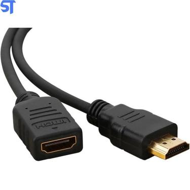 Imagem de Cabo Extensor Hdmi Macho X Hdmi Fêmea 30Cm