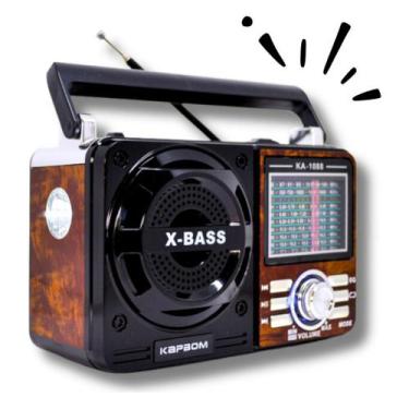Imagem de Rádio A Pilha E Tomada Am Fm Sw Pendrive Com Sd Radinho Usb - ESB
