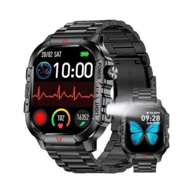 Imagem de Relógio Inteligente Masculino À Prova D'Água LIGE Com Lanterna LED Tel