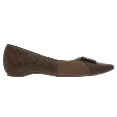 Imagem de Sapatilha Feminina Bico Fino Usaflex R0542001 Camel-Feminino