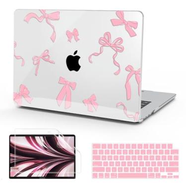 Imagem de B BELK Capa compatível com MacBook Air de 13 polegadas 2025 2024 2023 2022 M4 M3 M2 A3240 A3113 A2681, capa rígida de plástico + capa de teclado + protetor de tela para MacBook Air de 13,6 polegadas
