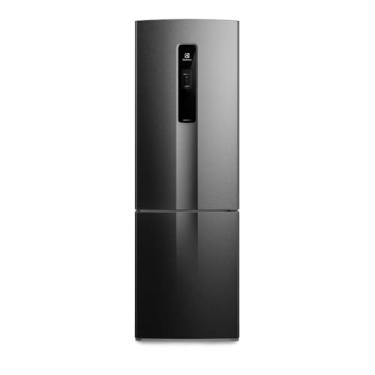 Imagem de Electrolux Geladeira Electrolux Frost Free Inverter 400L Efficient AutoSense e Rapid Freeze Inverse Black Inox Look (IB6B) Bivolt