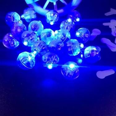 Imagem de 50pcs Mini Luzes De Balão Led Decoração De Festa De Aniversário(Azul)