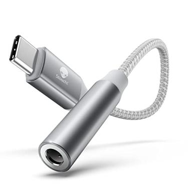 Imagem de Stouchi Adaptador USB C para fêmea de 3,5 mm, fone de ouvido tipo C, cabo Hi-Fi Dongle para iPhone 17/16/15, Pixel 9/8/7/6, iPad, Samsung Galaxy S25 S24 S23 Ultra-prata
