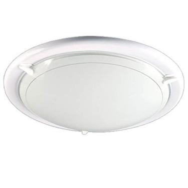 Imagem de Plafon Redondo E27 60W Branco Ferrolux em PVC e Vidro