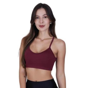 Imagem de Top Academia Alça Fina Fitness Nadador sem Bojo Liso Terra e Mar Ana-Feminino