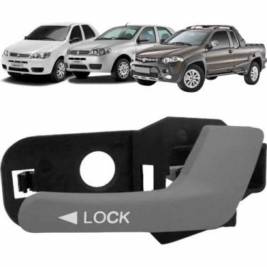 Imagem de Maçaneta Interna Compativel Palio Siena Strada 08 a 16 Ld Traseiro - A