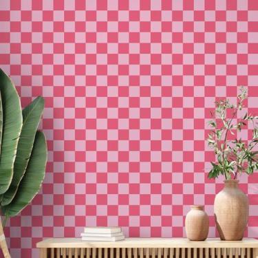 Imagem de Papel de parede Drydiet Retro Checkered Impermeável 40cm x 3m