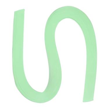 Imagem de 120 peças de tiras de papel quilling flores kit de quilling 3/8" (10 mm) papel origami para adultos iniciantes, arte artesanal, 21" (54 cm) verde claro