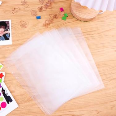 Imagem de 6 peças, tamanho A5, 6 orifícios, bolsos sem zíper para fichário A5 com 6 anéis, carregamento superior, envelopes de enchimento sem zíper para orçamento, envelopes de dinheiro para fichários A5