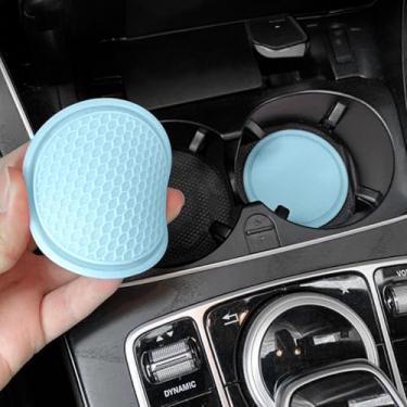 Imagem de Pacote com 2 suportes de copo de carro antiderrapantes porta-copos de proteção para porta-copos e organização interna