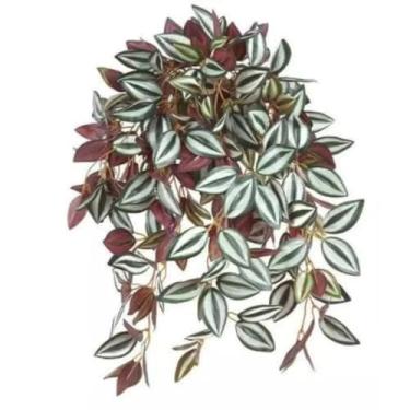 Imagem de Kit 2 Buquês de Folhagem Artificial Pendente 65cm – Plantas Verdes Permanentes para Arranjos, Casamentos, Festas e Decoração de Ambientes(2 Lam. outonado)