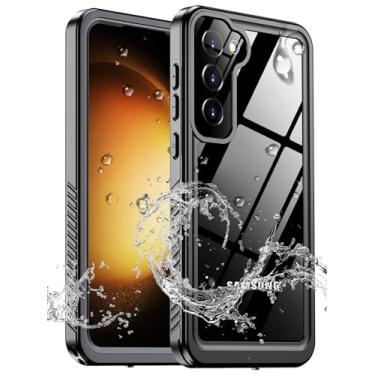 Imagem de xiwxi Capa à prova d'água para Samsung Galaxy S23 Plus, capa subaquática IPX8, à prova de choque e militar, à prova de queda, película de qualidade de som transparente integrada para Samsung S23 Plus