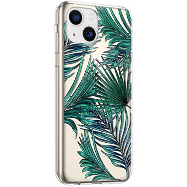 Imagem de Capa de 6,1 polegadas compatível com iPhone 14 verde escuro folha de banana colorida TPU transparente com caneta vermelha anti-queda capas de telefone protetoras para iPhone 14 [9000]