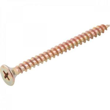 Imagem de Kit 10 Parafuso Phillips 50X60 Chipboard Cabeça Chata