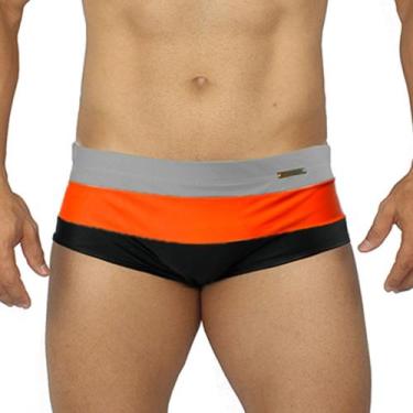 Imagem de Sunga Masculina Listrada Cores Lisas adulto Hoggi Verão - HOGGI WEAR, 