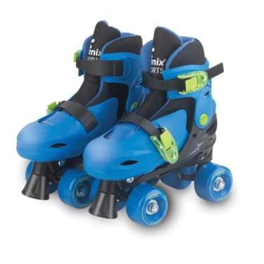 Imagem de Patins Roller Kit Azul com Preto 34-37- Fenix PK-01P