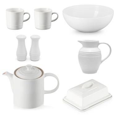 Imagem de KIT LE CREUSET 7 PEÇAS EM CERÂMICA PREMIUM BRANCO