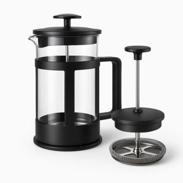 Imagem de Cafeteira Prensa Francesa 800ml Vidro Aço Inox Café Cremeira - Yeet