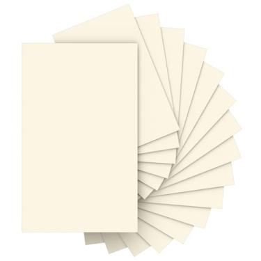 Imagem de 30 folhas de papel cartão creme 21 x 35 cm, papel para impressora marfim 21 x 35 cm, cartolina branca 21 x 35 cm, cartolina de tamanho legal de 200 g/m² para artesanato DIY, cartões comemorativos