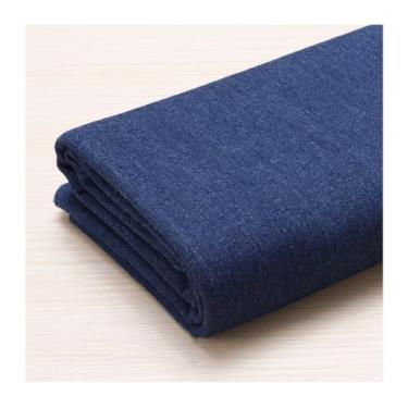 Imagem de Tecido Jeans Azul Oceano Para Costura, Artesanato | De Peso Médio | Material Jeans | Material | Azul (100 X145cm）(Blue 5,3x1.45M(9.84x4.75ft))
