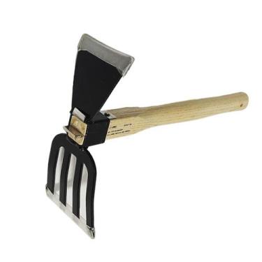 Imagem de Ferramenta de jardim, enxada e ancinho 2 em 1 - Marca Própria