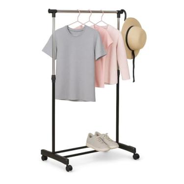 Imagem de Arara De Roupas Sapateira E Rodinhas Altura Regulável 160cm