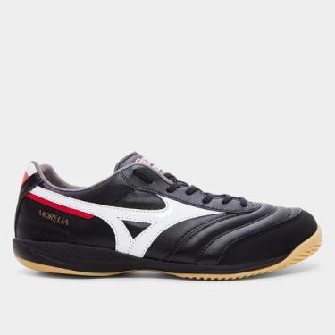 Imagem de Chuteira Futsal Mizuno Morelia Sala Pro In, Preto, Vermelho, 38