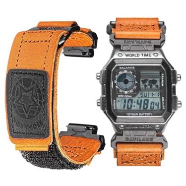 Imagem de Pulseira de relógio para Casio DW-H5600 AE-1000W AE-1100W AE-1200 AE-1300 AE-1500WH A158WA A-159WA A168W B650 B640, pulseira Casio de couro de 18 mm